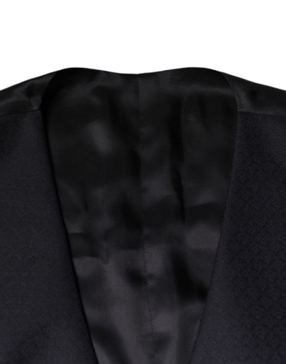 Robe gilet en laine noire Dolce &amp; Gabbana