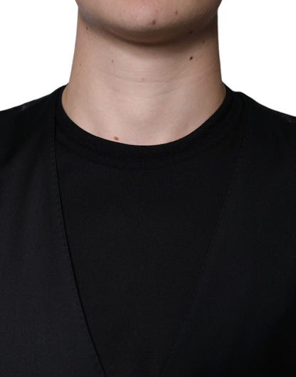 Robe gilet en laine noire Dolce &amp; Gabbana