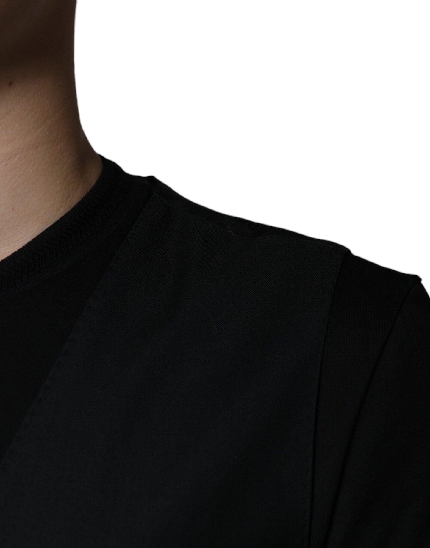 Robe gilet en laine noire Dolce &amp; Gabbana