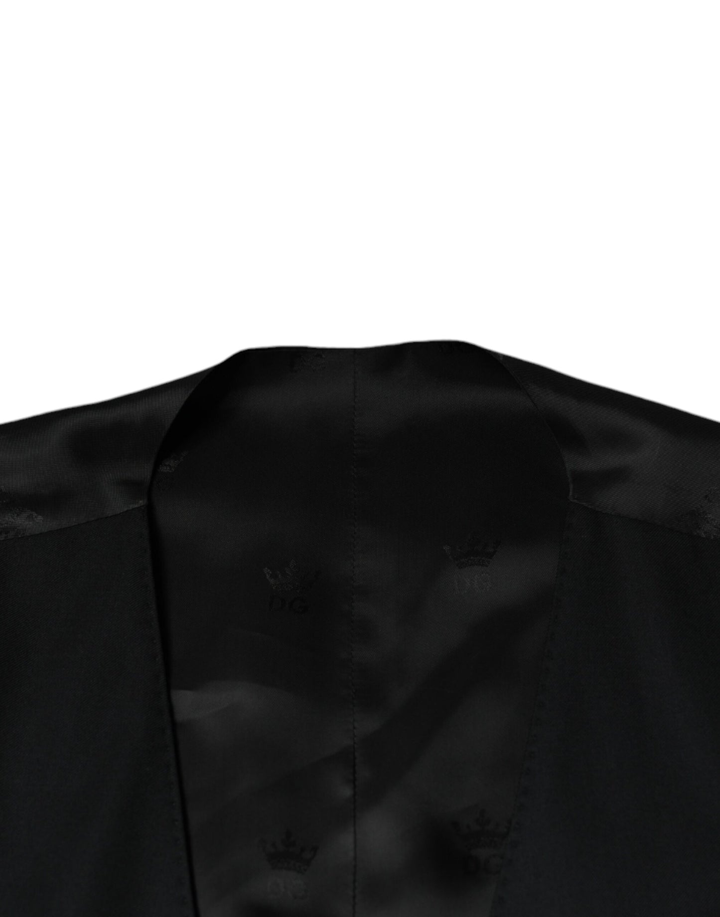 Robe gilet en laine noire Dolce &amp; Gabbana