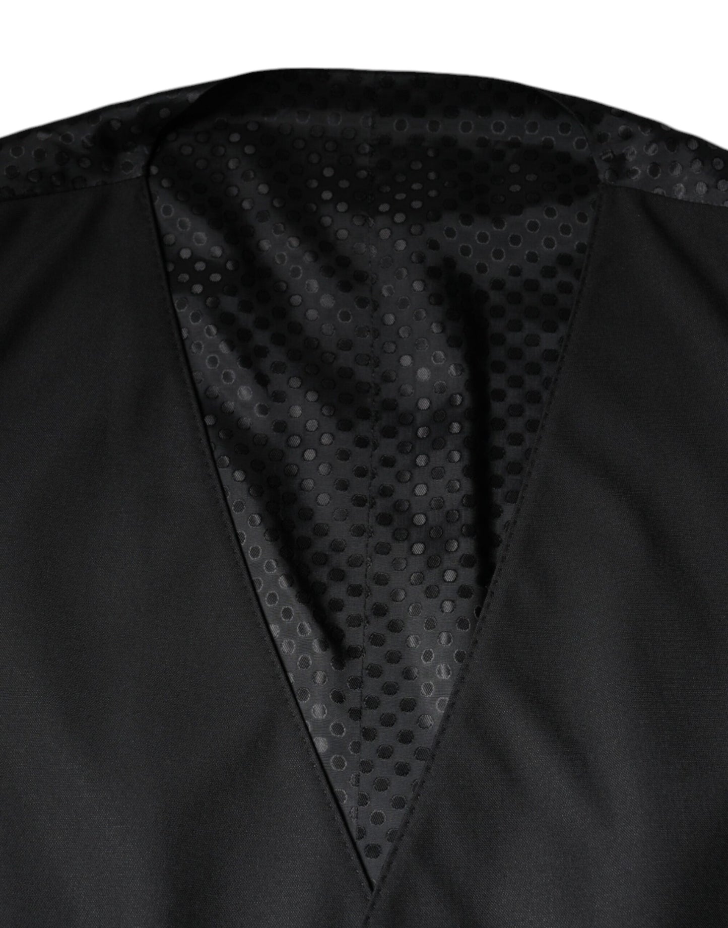 Robe gilet en laine noire Dolce &amp; Gabbana