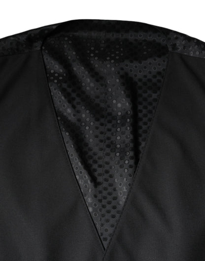 Robe gilet en laine noire Dolce &amp; Gabbana