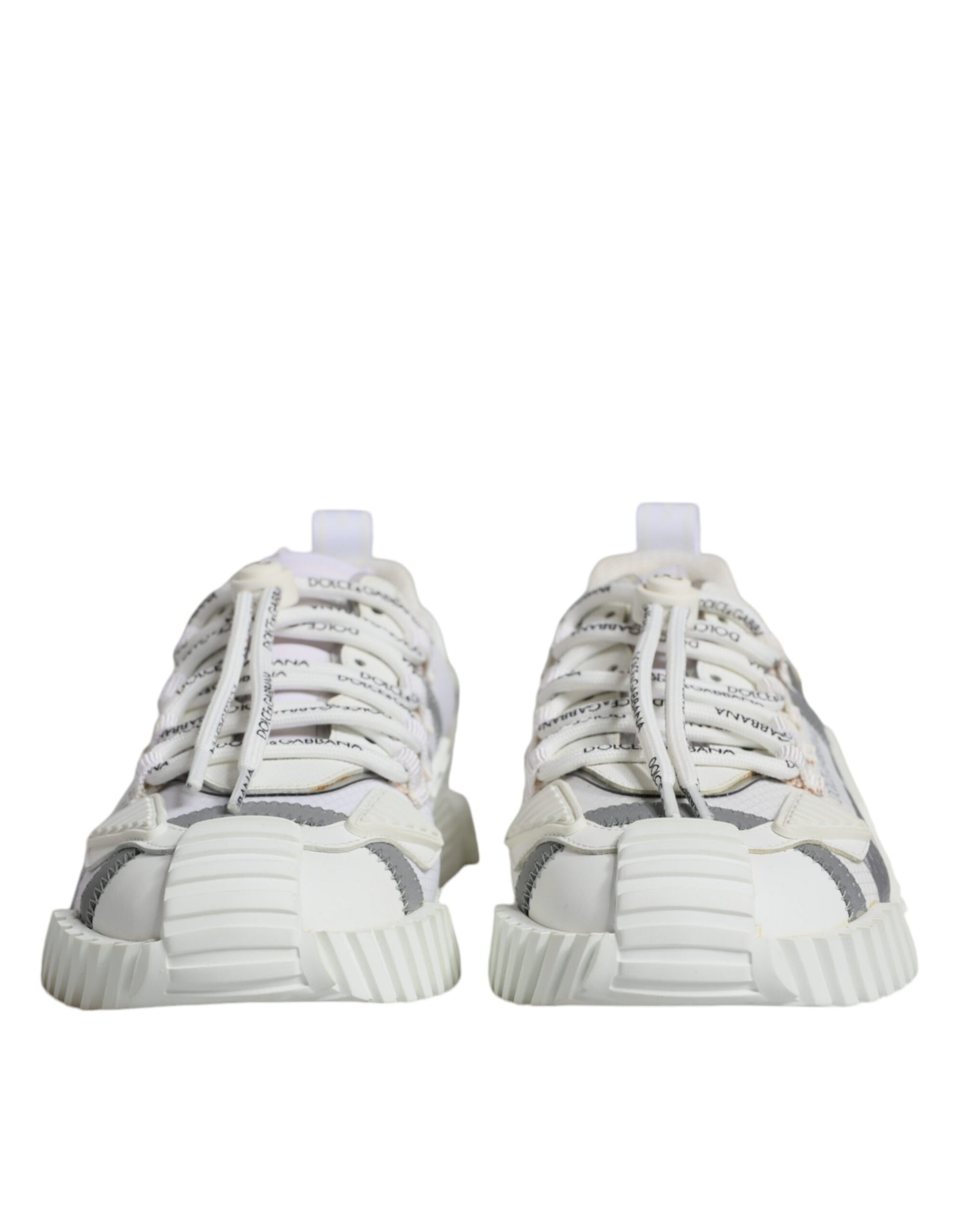 Dolce & Gabbana White Lace Up Low Top NS1 Sneakers Shoes by Dolce & Gabbana