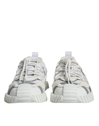Dolce & Gabbana White Lace Up Low Top NS1 Sneakers Shoes by Dolce & Gabbana