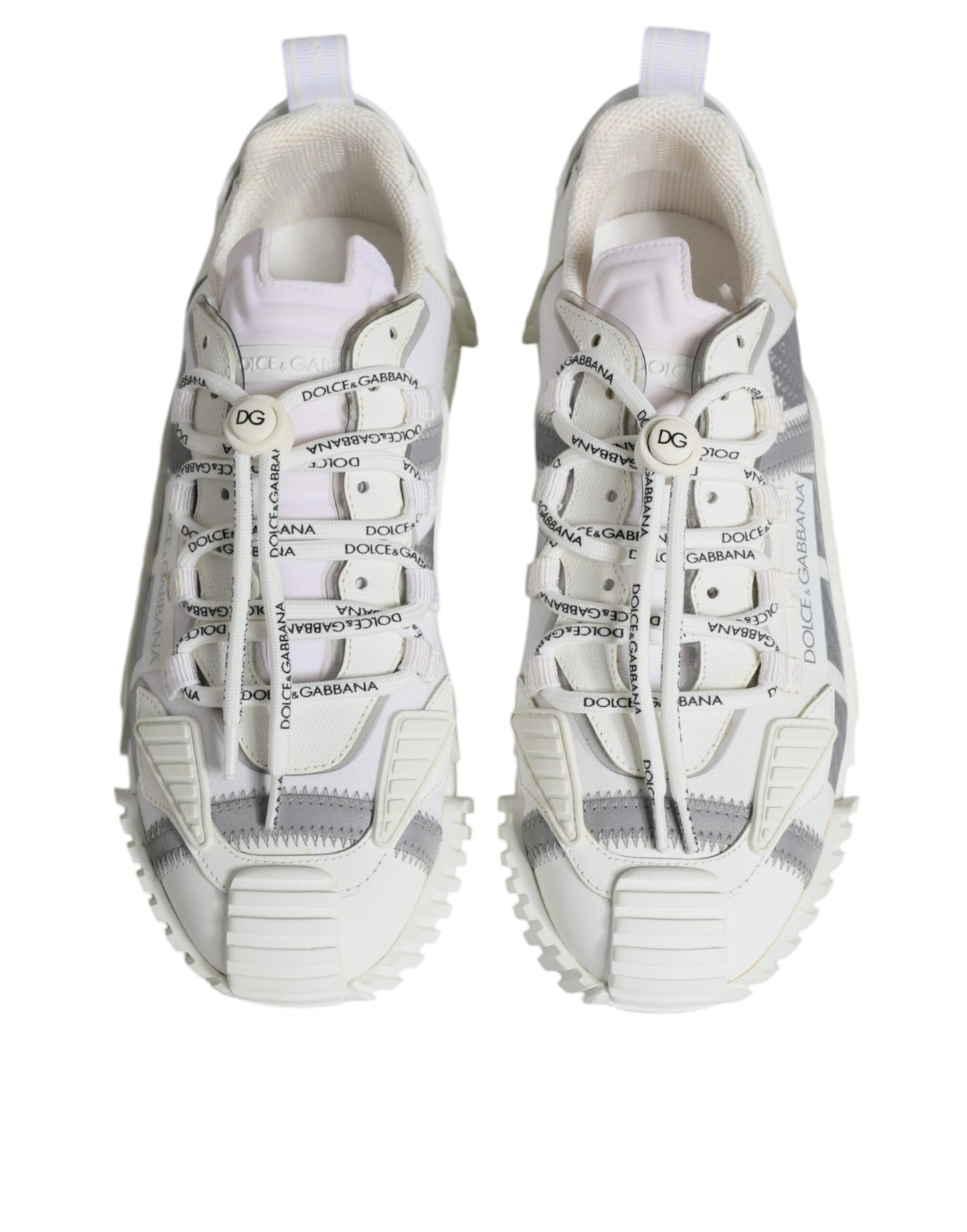 Dolce & Gabbana White Lace Up Low Top NS1 Sneakers Shoes by Dolce & Gabbana