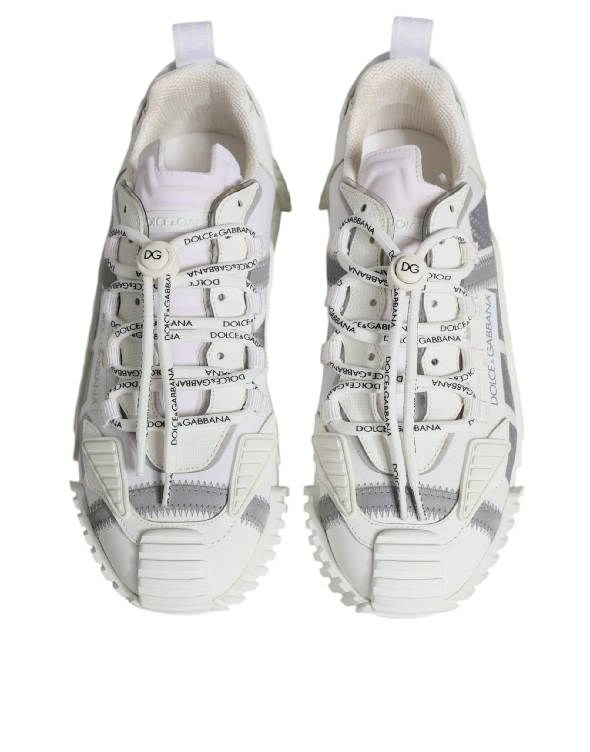 Dolce & Gabbana White Lace Up Low Top NS1 Sneakers Shoes by Dolce & Gabbana