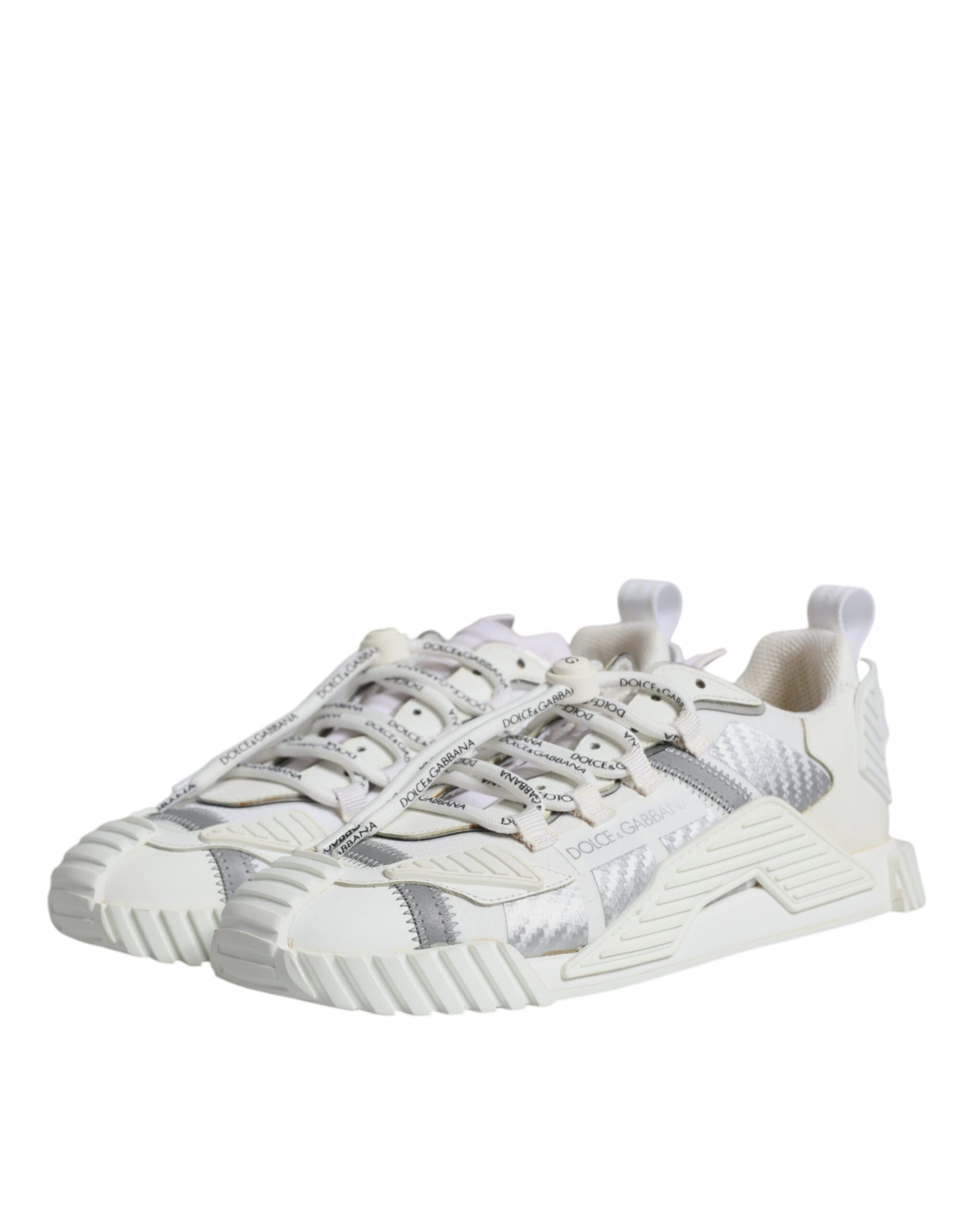 Dolce & Gabbana White Lace Up Low Top NS1 Sneakers Shoes by Dolce & Gabbana