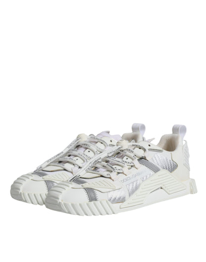 Dolce & Gabbana White Lace Up Low Top NS1 Sneakers Shoes by Dolce & Gabbana