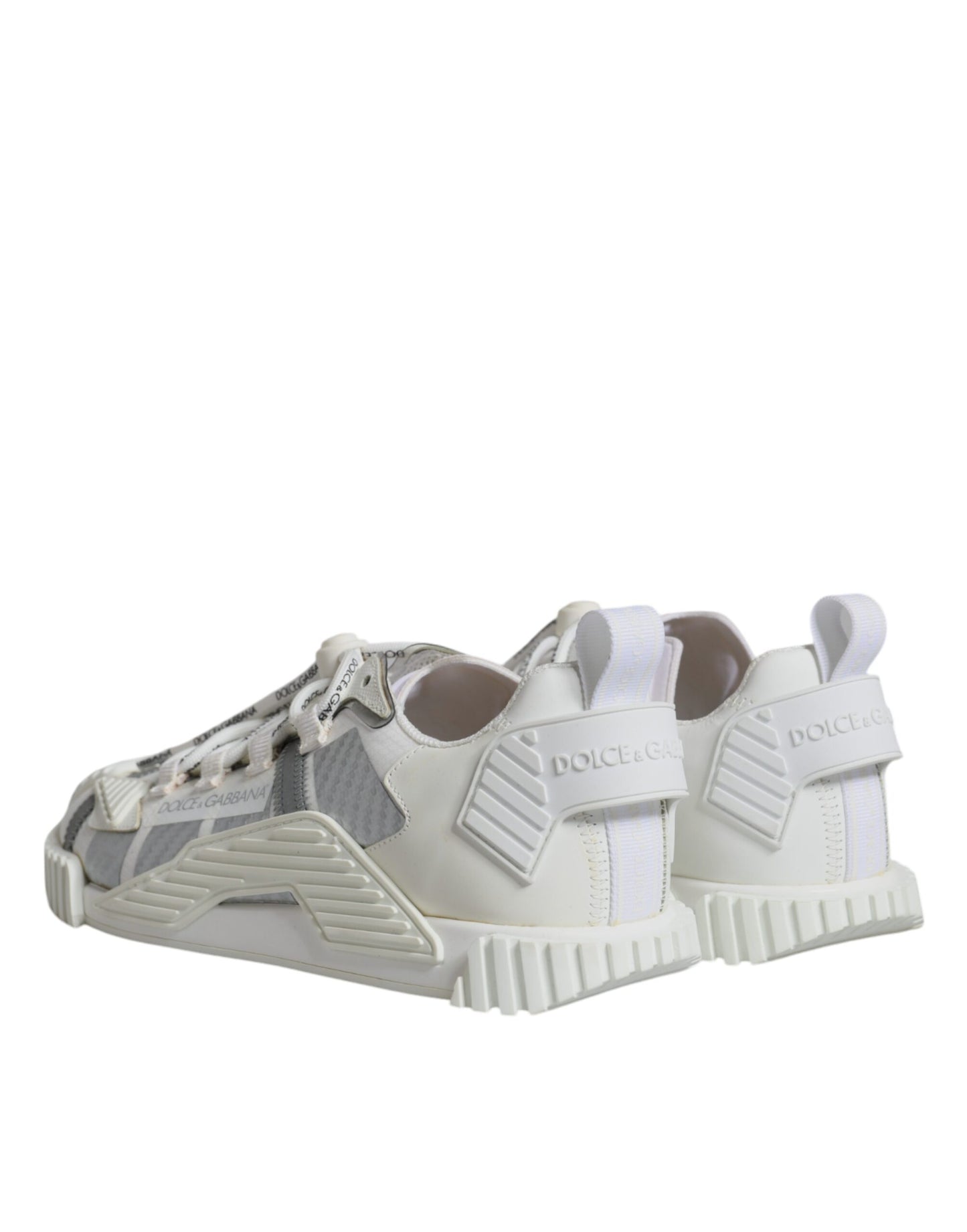 Dolce & Gabbana White Lace Up Low Top NS1 Sneakers Shoes by Dolce & Gabbana
