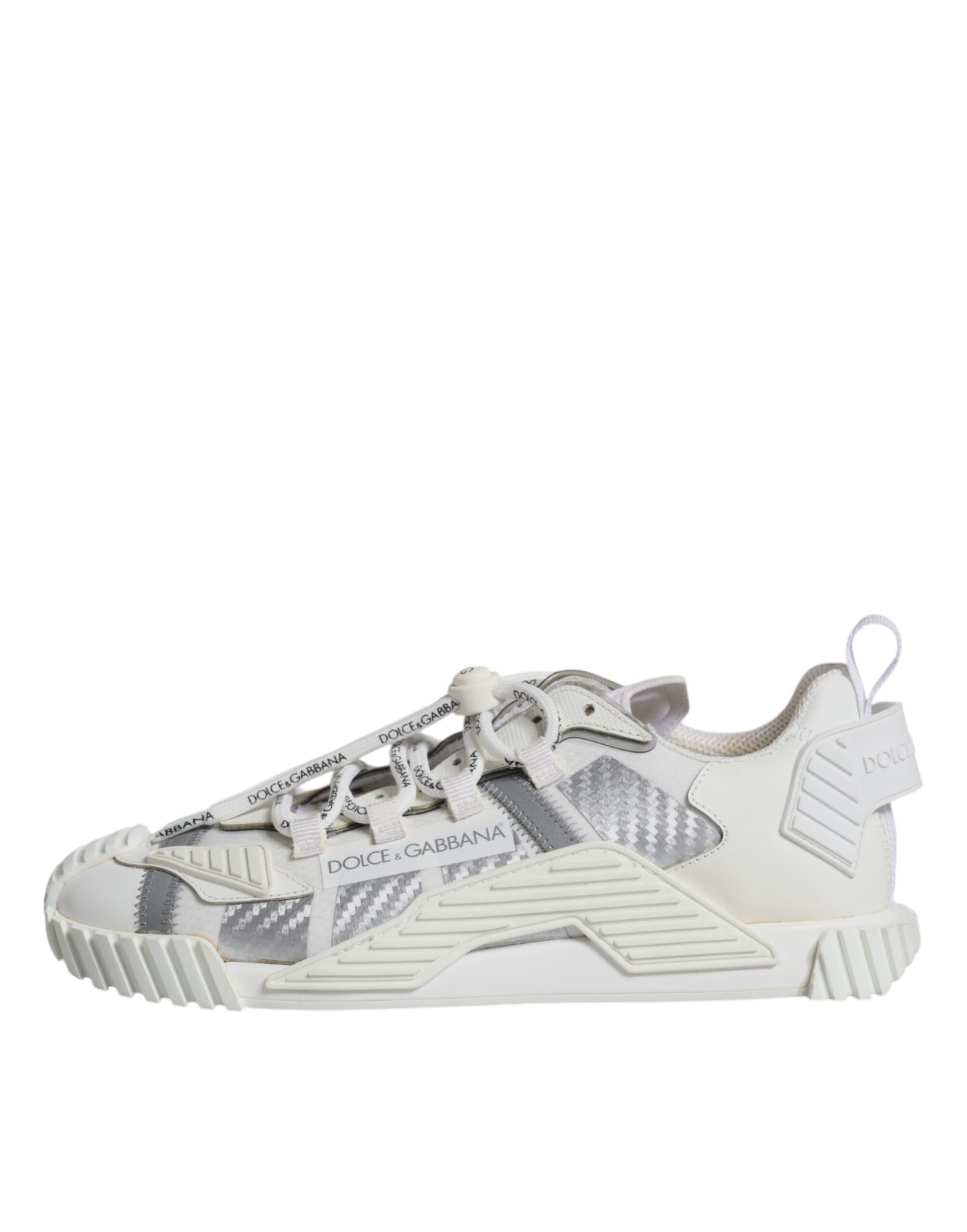 Dolce & Gabbana White Lace Up Low Top NS1 Sneakers Shoes by Dolce & Gabbana