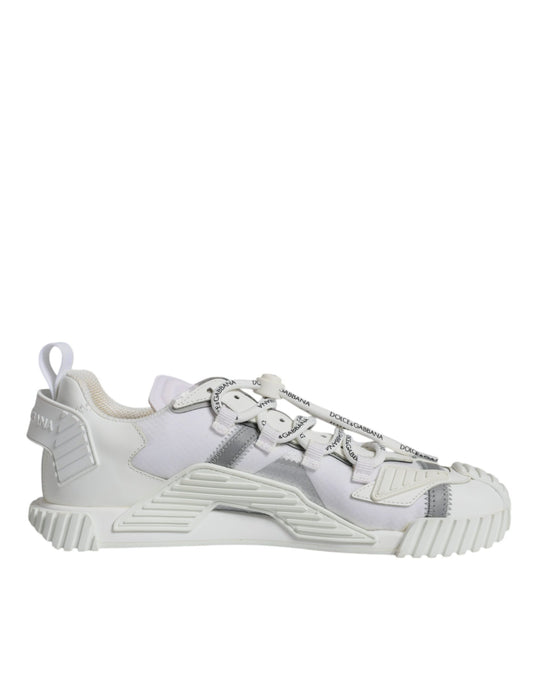 Dolce & Gabbana White Lace Up Low Top NS1 Sneakers Shoes by Dolce & Gabbana