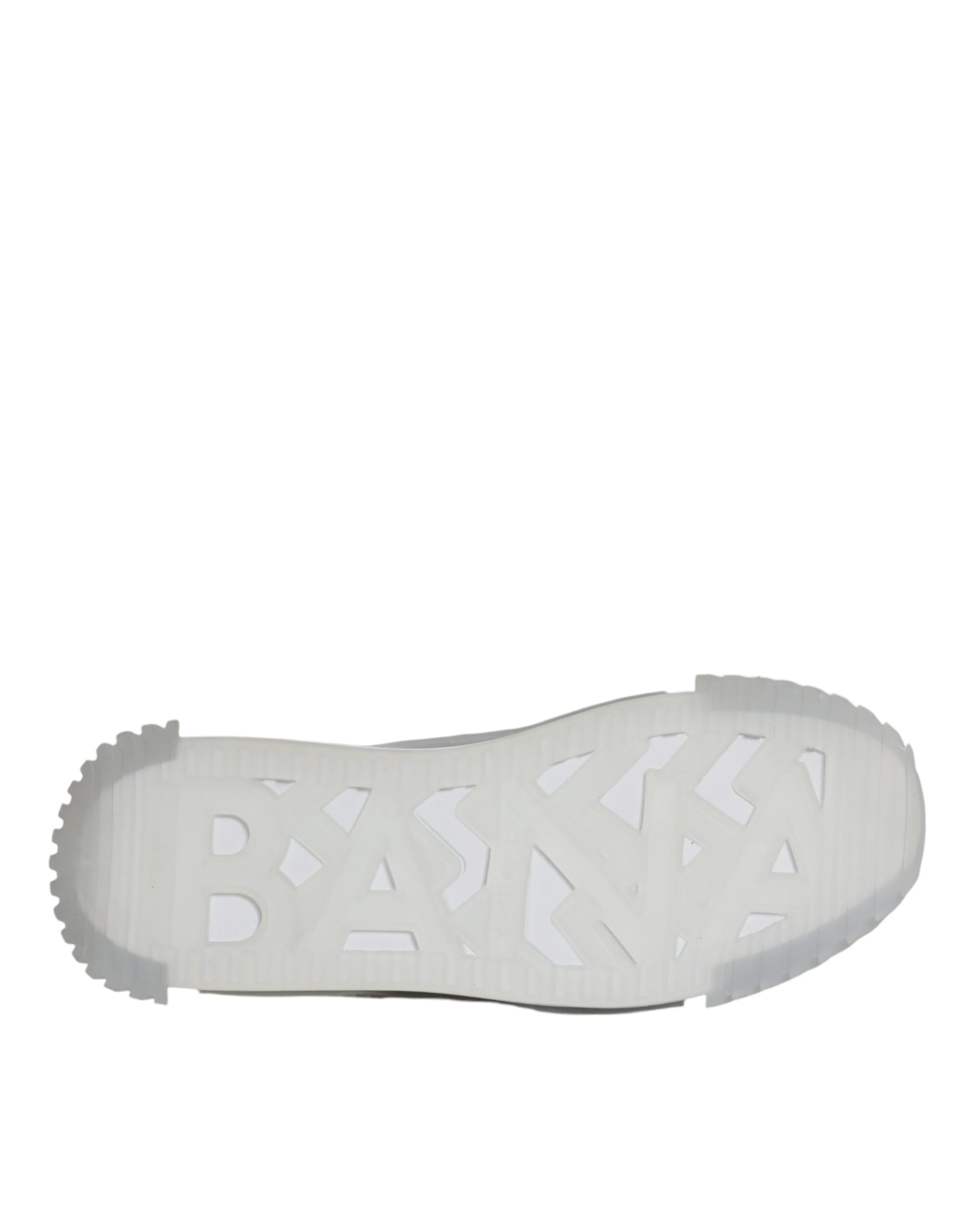 Dolce & Gabbana White Silver Low Top NS1 Sneakers Shoes by Dolce & Gabbana