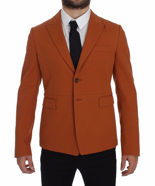 Blazer décontracté orange élégant en coton mélangé Dolce &amp; Gabbana