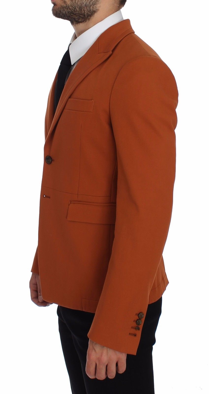 Blazer décontracté orange élégant en coton mélangé Dolce &amp; Gabbana