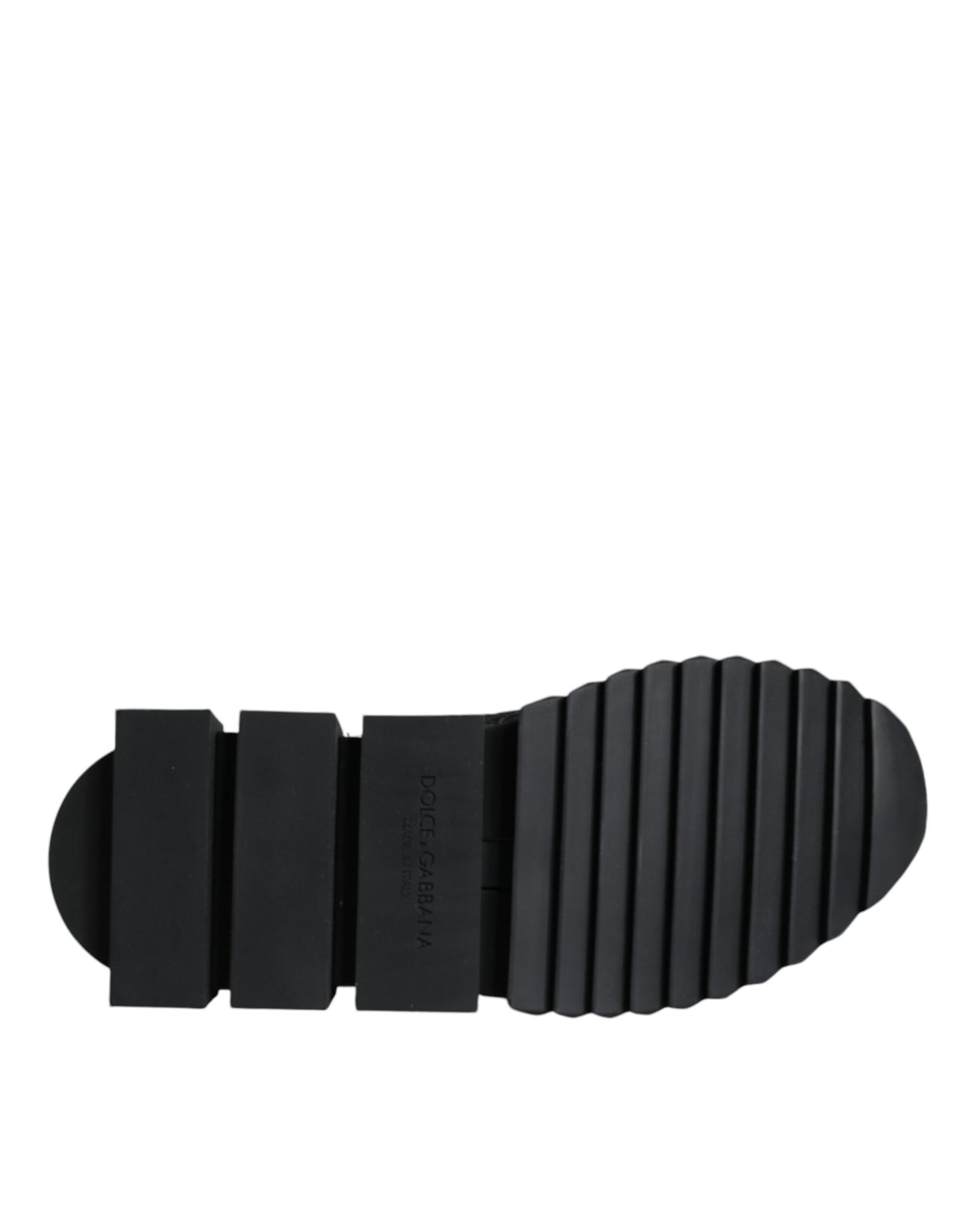 Dolce & Gabbana Black Sorrento Socks Logo Sneakers Shoes by Dolce & Gabbana