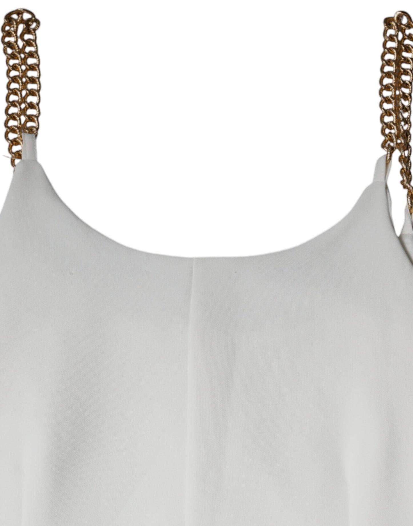 Elisabetta Franchi White Sleeveless Bodycon Sheath Mini Dress by Elisabetta Franchi
