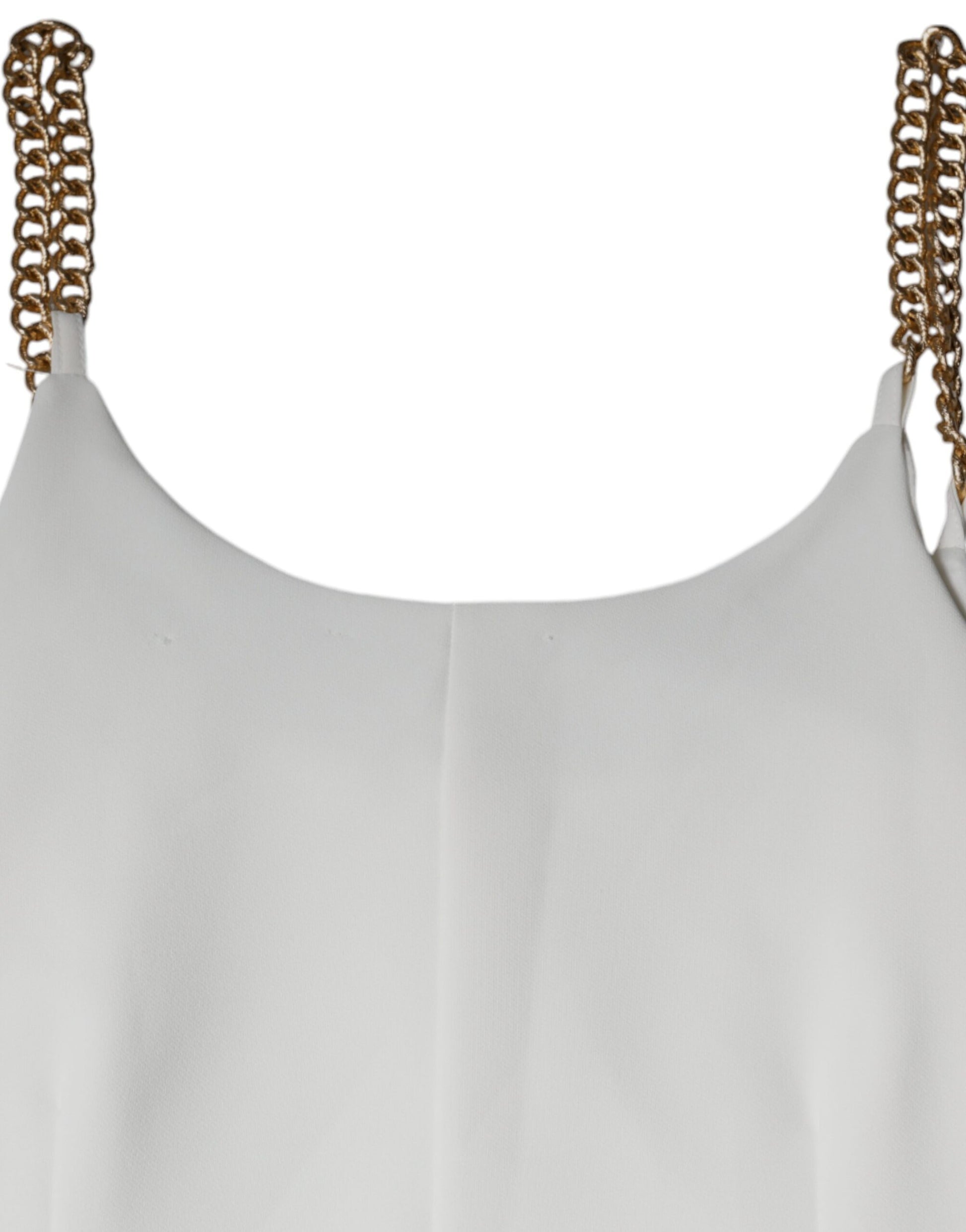 Elisabetta Franchi White Sleeveless Bodycon Sheath Mini Dress by Elisabetta Franchi