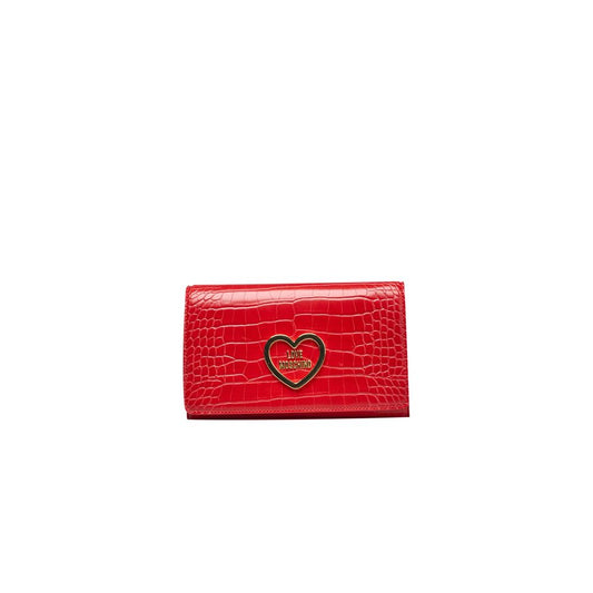 Sac bandoulière Love Moschino en polyéthylène rouge pour femme