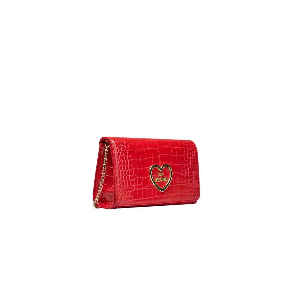 Sac bandoulière Love Moschino en polyéthylène rouge pour femme