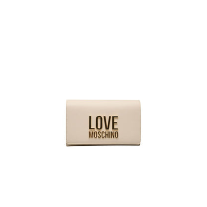 Sac bandoulière Love Moschino beige en polyéthylène pour femme