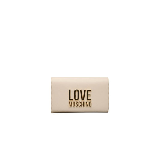 Sac bandoulière Love Moschino beige en polyéthylène pour femme