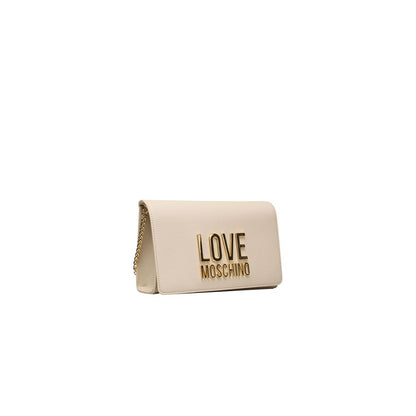 Sac bandoulière Love Moschino beige en polyéthylène pour femme