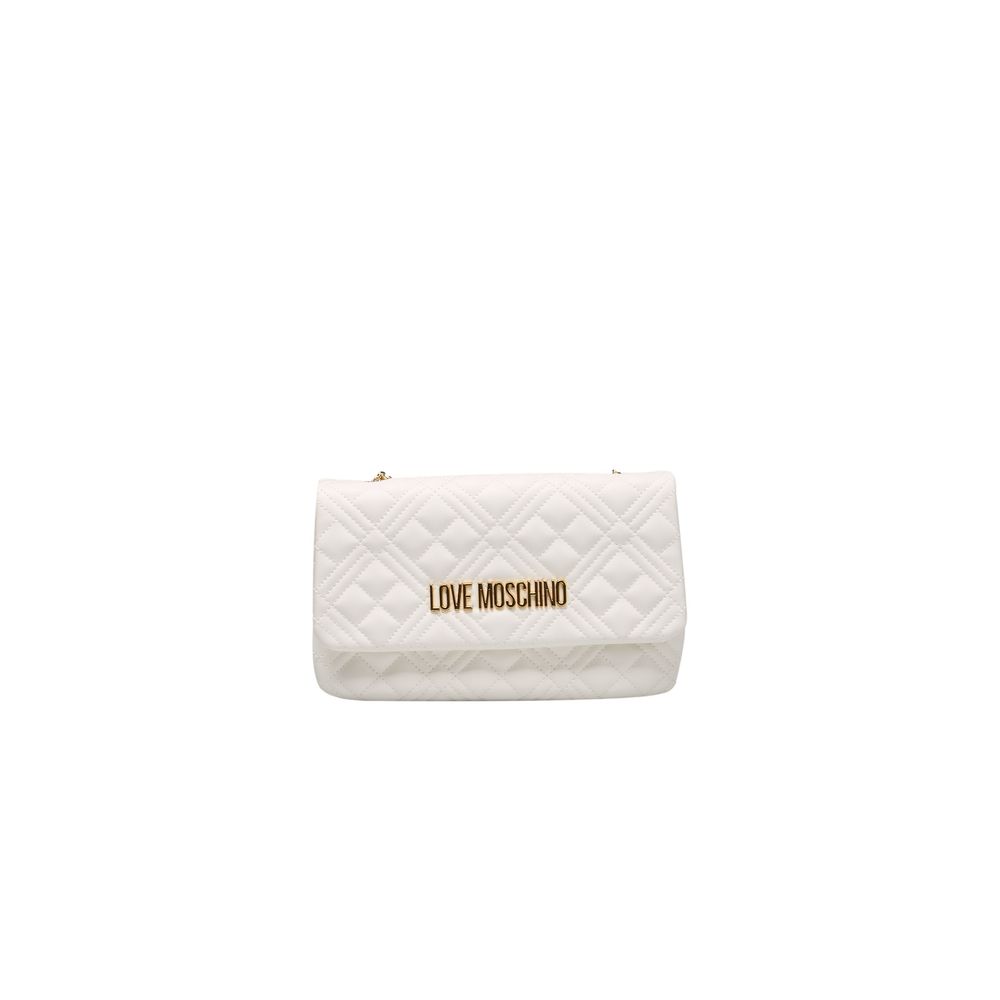 Sac bandoulière Love Moschino en polyéthylène blanc pour femme