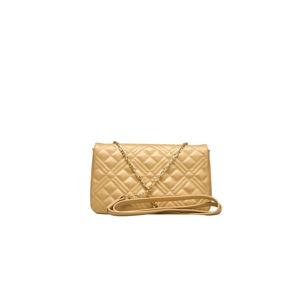 Sac bandoulière Love Moschino en polyéthylène doré pour femme