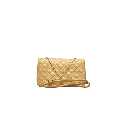 Sac bandoulière Love Moschino en polyéthylène doré pour femme