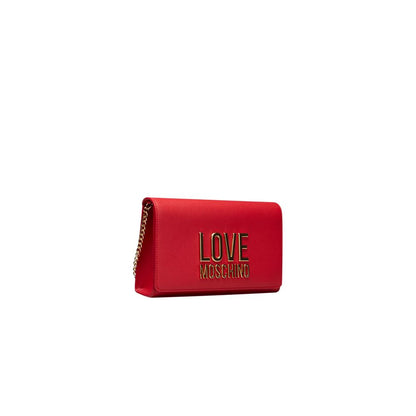 Sac bandoulière Love Moschino en polyéthylène rouge pour femme