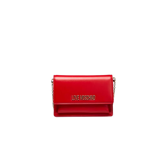 Sac bandoulière Love Moschino en polyéthylène rouge pour femme