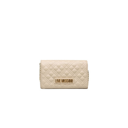 Sac bandoulière Love Moschino beige en polyéthylène pour femme