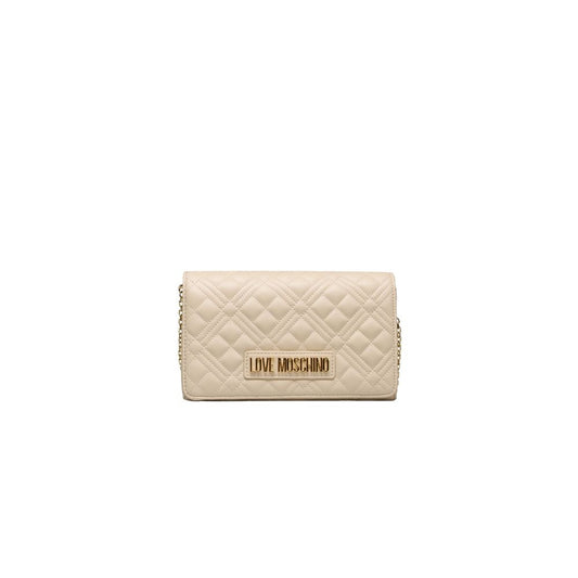 Sac bandoulière Love Moschino beige en polyéthylène pour femme