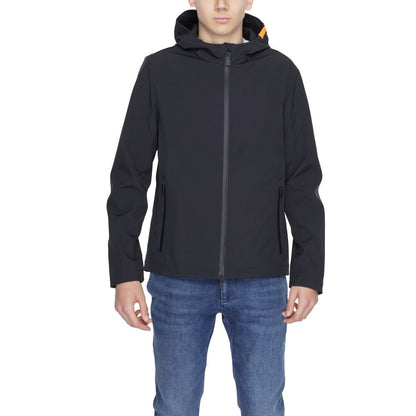 Suns Black Polyester Jackets &amp; Coat