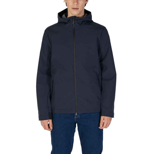 Suns Blue Polyester Jackets & Coat