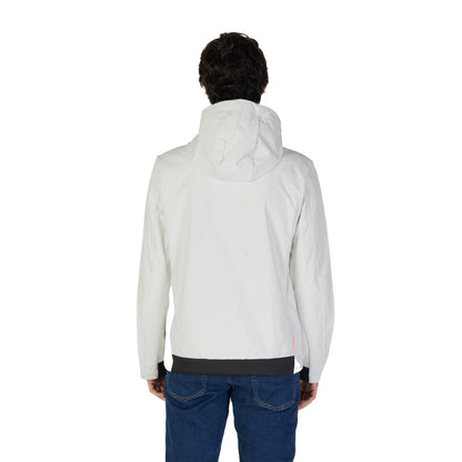Suns Cream Polyester Jackets & Coat by Suns