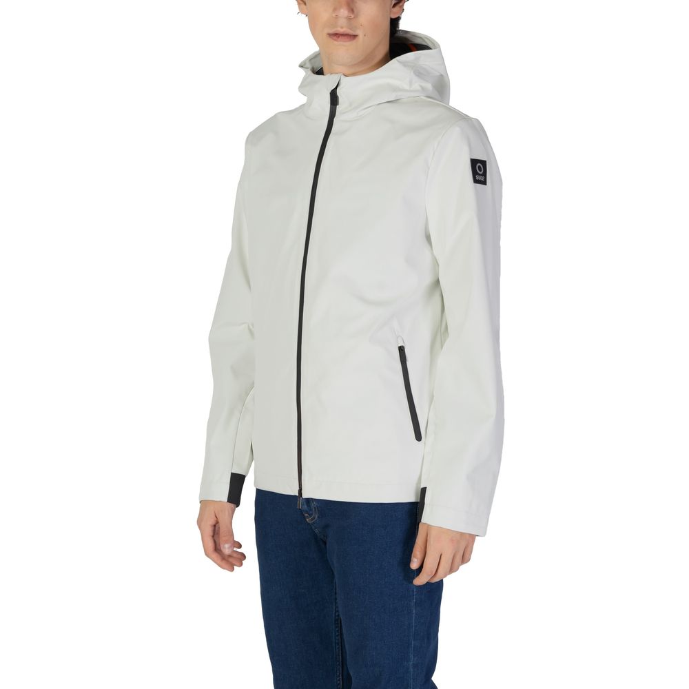 Suns Cream Polyester Jackets & Coat by Suns
