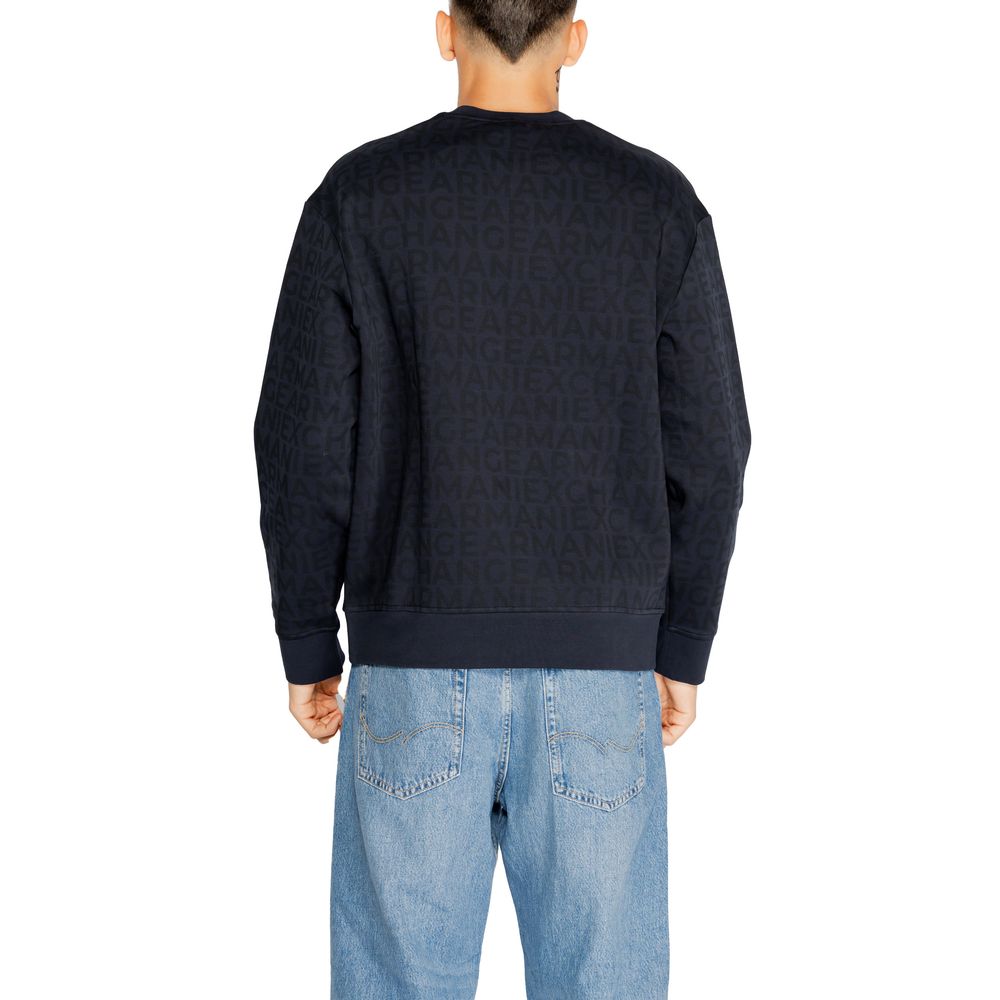 Armani Exchange Blue Cotton Sweatshirt by Armani Exchange