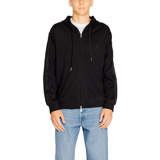 Armani Exchange Black Cotton Hoody by Armani Exchange