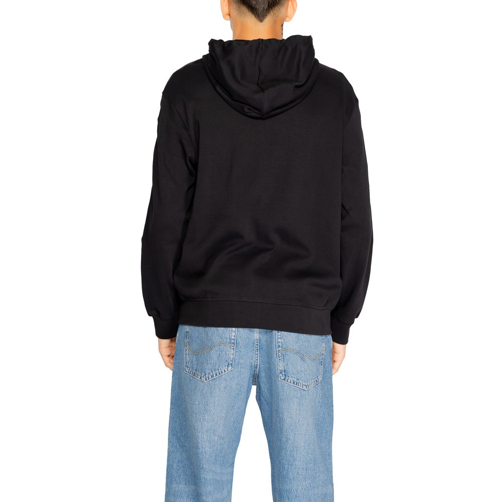 Armani Exchange Black Cotton Hoody by Armani Exchange