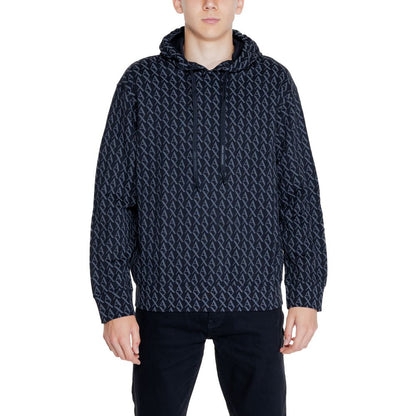 Armani Exchange Black Cotton Hoody by Armani Exchange