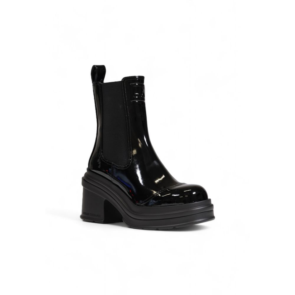 Bottes en polyester noir Armani Exchange