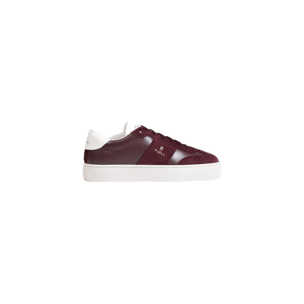 Furla Bordeaux Leather Sneaker by Furla