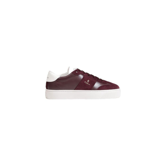 Furla Bordeaux Leather Sneaker by Furla