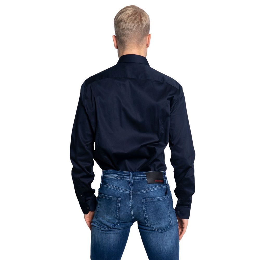 Armani Exchange Blue Cotton Shirt by Armani Exchange