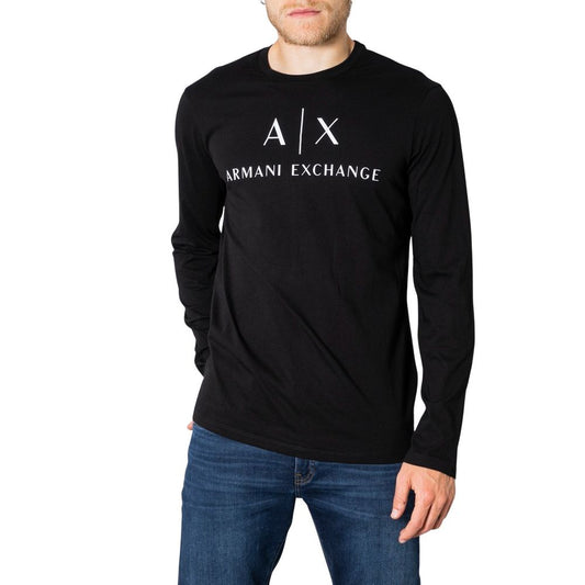 Chemise en coton noir Armani Exchange