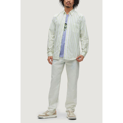 Hugo Boss Green Cotton Shirt by Hugo Boss