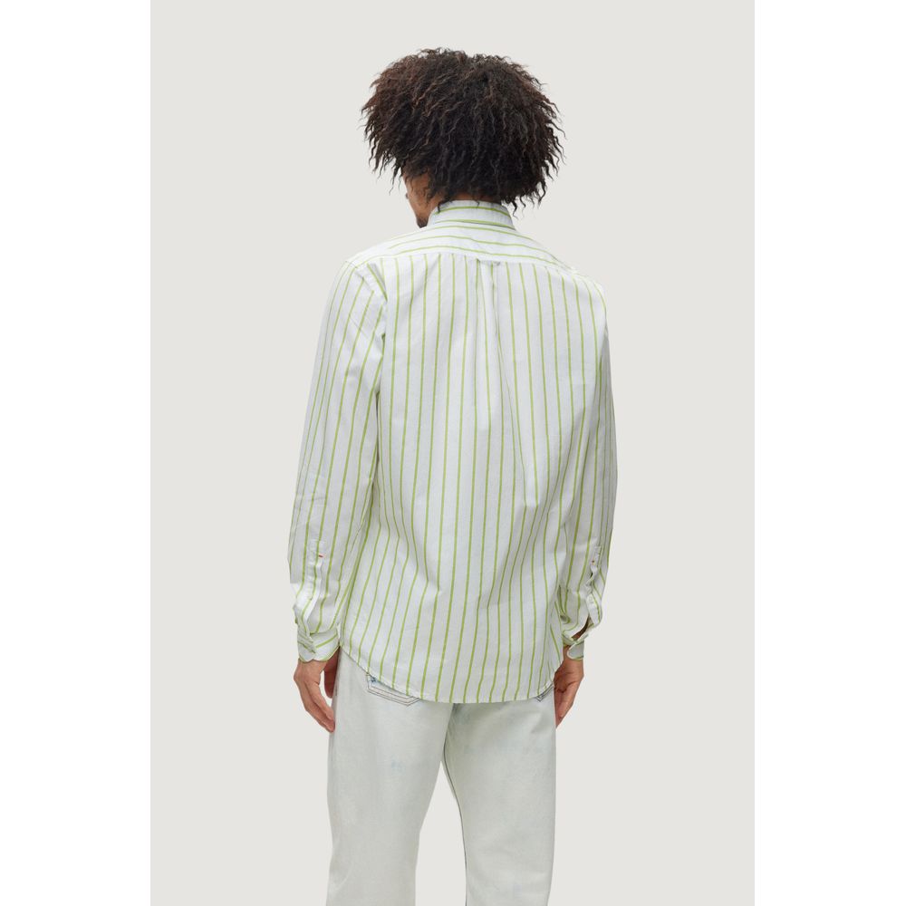 Hugo Boss Green Cotton Shirt by Hugo Boss