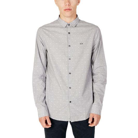 Armani Exchange Black Cotton Shirt by Armani Exchange