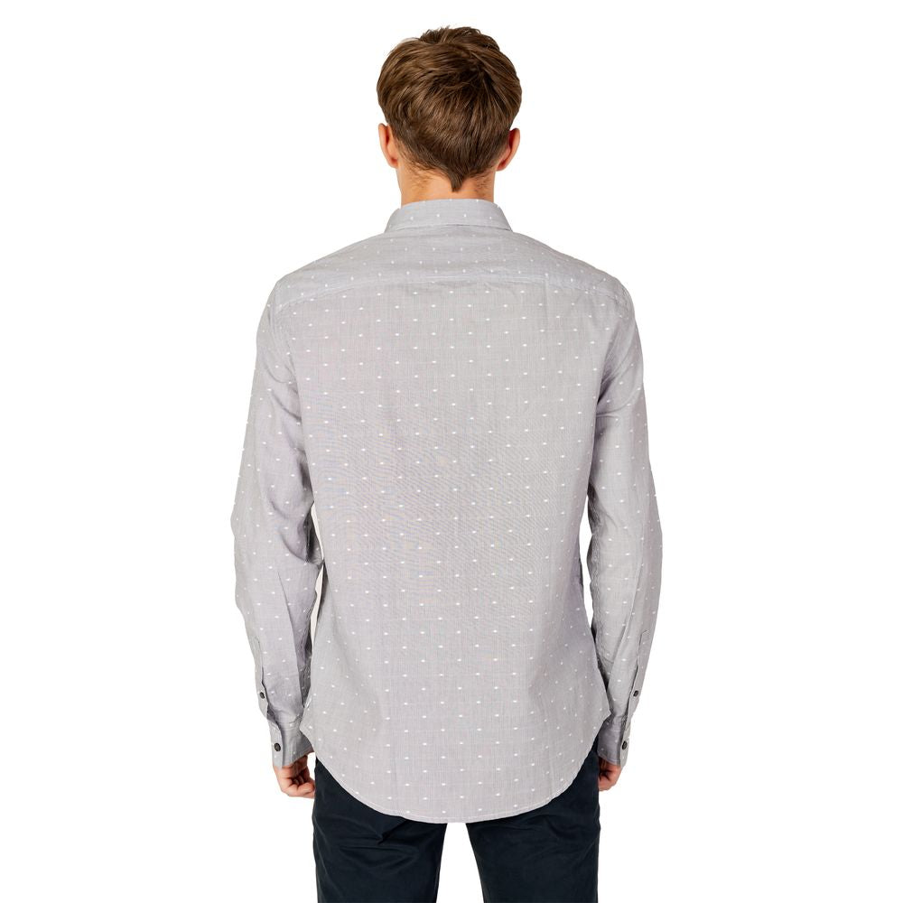 Armani Exchange Black Cotton Shirt by Armani Exchange
